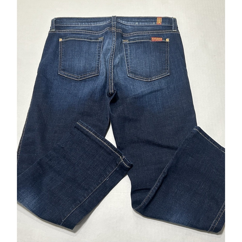 7 For All Mankind Cropped Boot Women's  Blue Jeans. Size 29